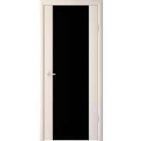 Межкомнатная дверь Триплекс чёрное 2140 Капучино