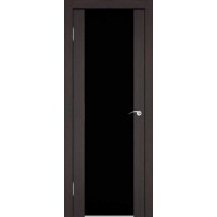 Межкомнатная дверь Триплекс чёрное 2140 Венге